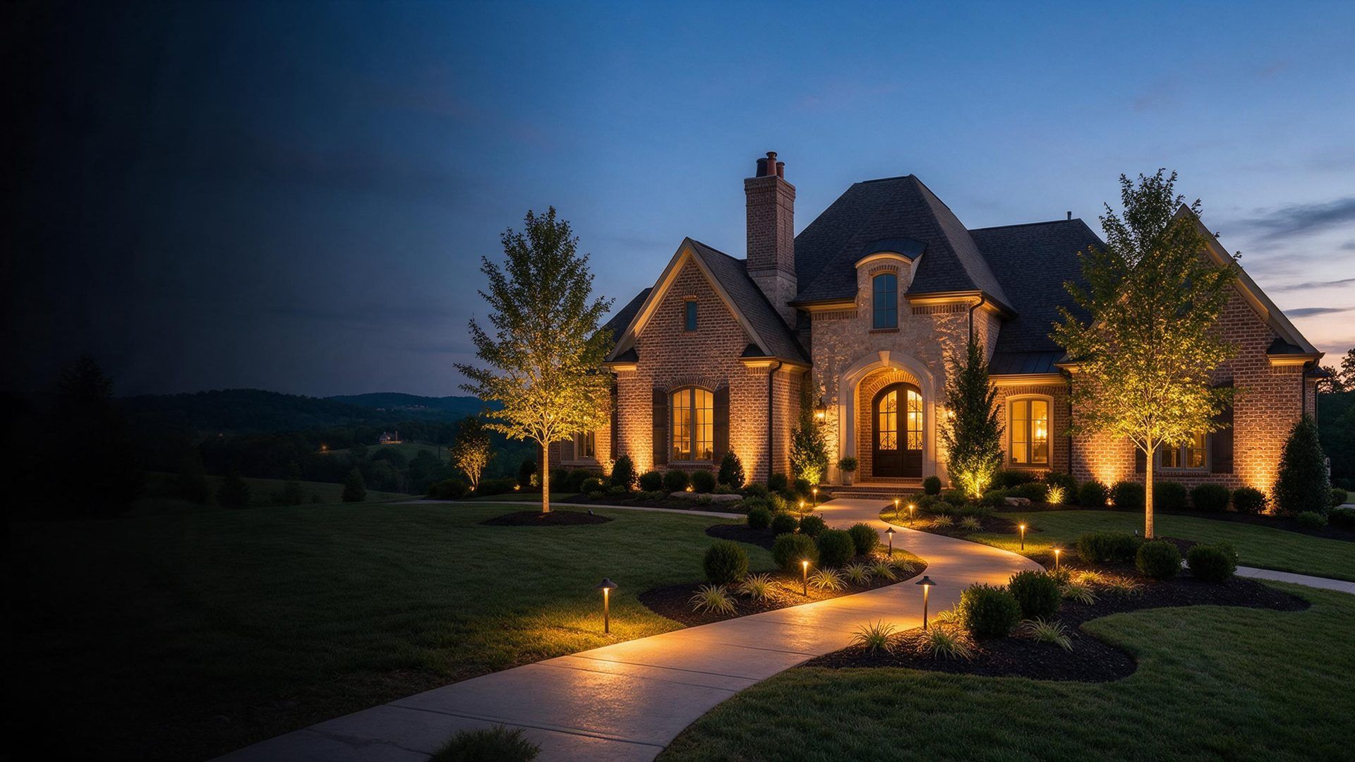 Landscape Lighting in Franklin, TN by Franklin Night Lighting