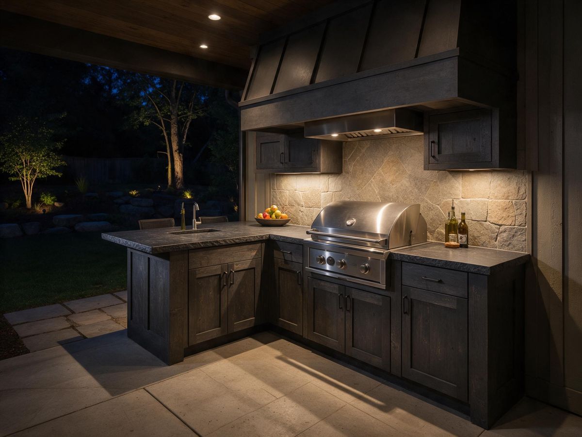landscape lighting project in Arrington, TN