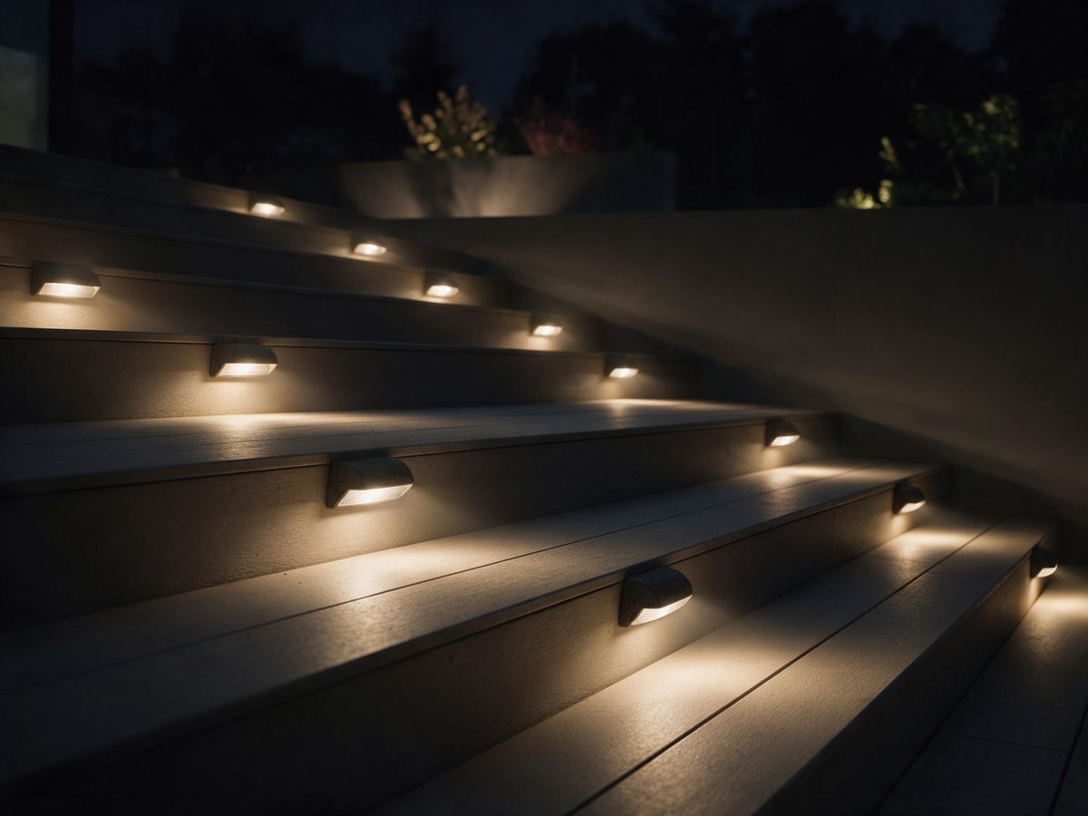 landscape lighting project in Fieldstone Farms, Franklin