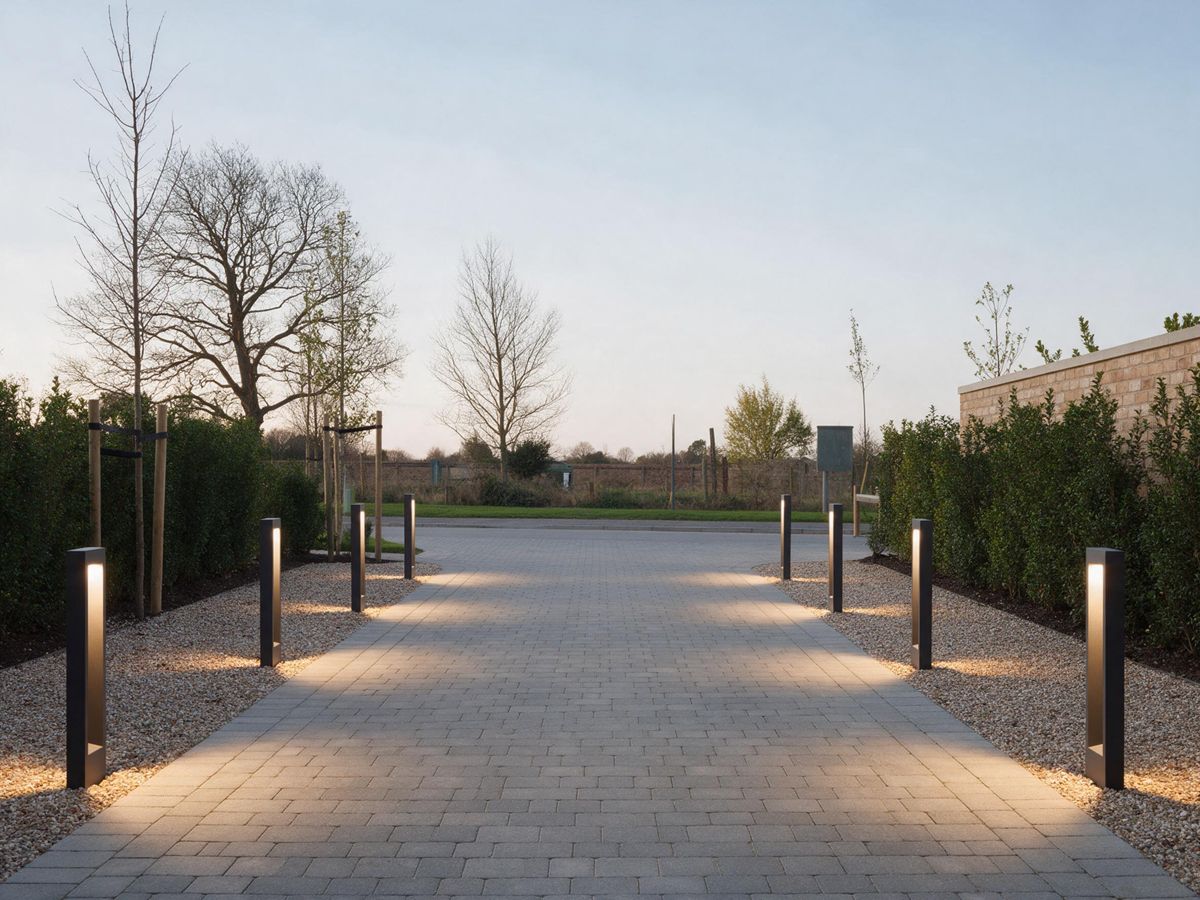 landscape lighting project in Thompson's Station, TN